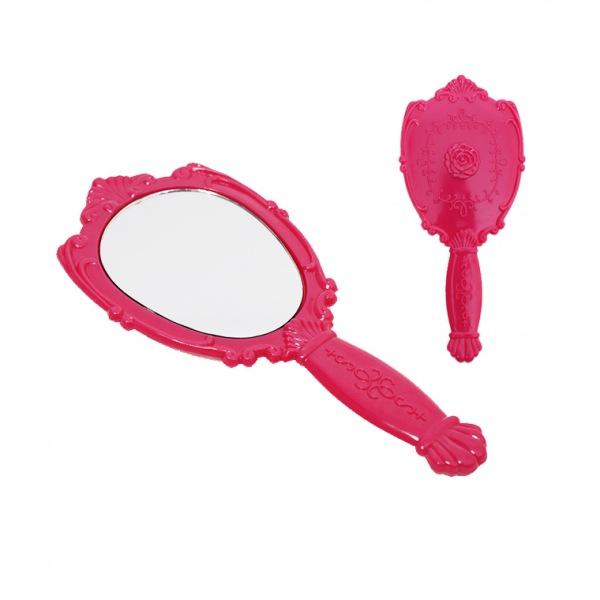 코코 손거울-진핑크 손거울 미니거울 휴대용거울 빗거울세트 거울빗