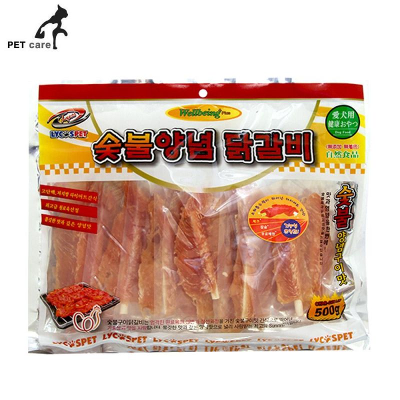 라이코스 숯불양념 칼슘닭갈비 500g 강아지 애완용품 애완간식 애견용품 애완