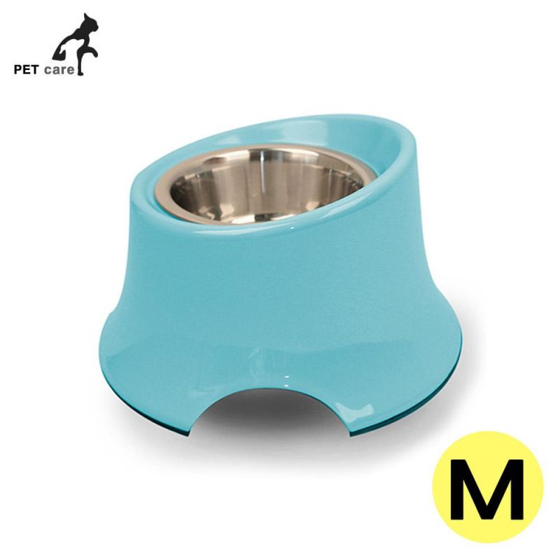 슈퍼 하이 슬로프보울 (M) (블루) 강아지 급수기 급식기 개급식기 애견용품