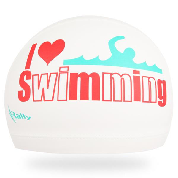 KRUC127-WHT랠리 코팅수모 수영모자 수영용품 수영모 수중운동용품 디자인수영모