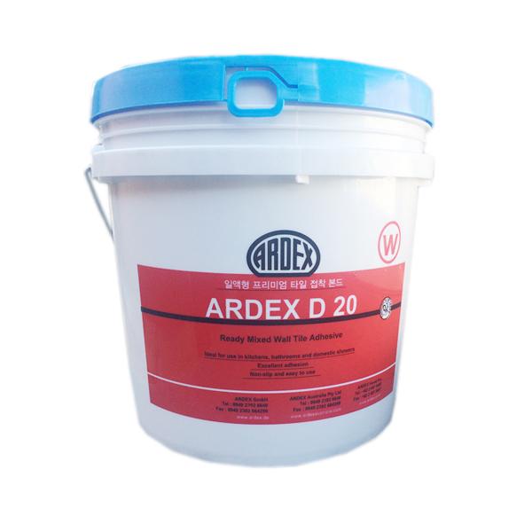 ARDEX D20 10리터 일액형 프리미엄 타일본드 접착제 본드 시멘트 타일 화장실공사