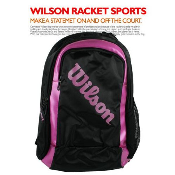 윌슨 WRR6150 BADMINTON BACKPACK 2 블랙/핑크 배드민턴 배드민턴가방 가방 라켓가방 윌슨