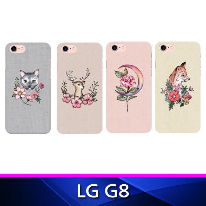 LG G8 TZ 꽃과 동물 3D하드 폰케이스 G8 핸드폰케이스 휴대폰케이스 그래픽케이스 하드케이스 G8케이스