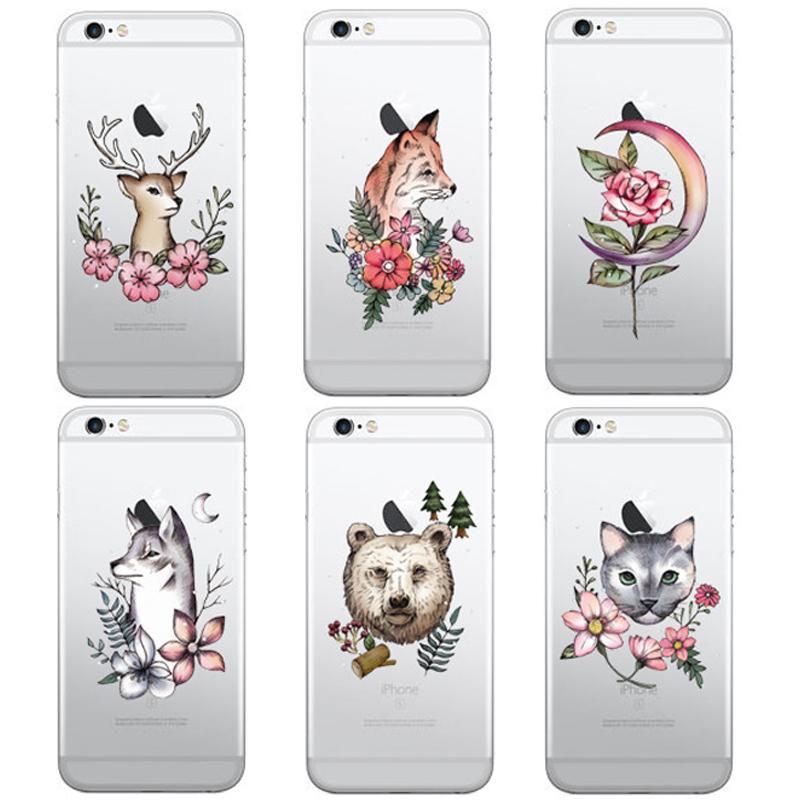 LG X6 2019 엔틱애니멀 투명 젤리 케이스 X625 고양이케이스 늑대케이스 커플케이스 사슴케이스 여우케이스