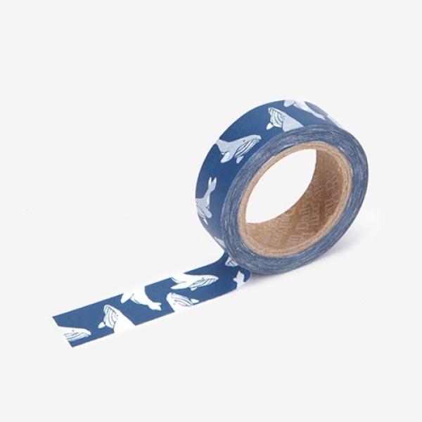 Masking tape single - 93 Whale 테이프 마스킹테이프 종이테이프 종이마스킹테이프 데코 데코레이션 리폼 데코스티커 스티커 꾸미기