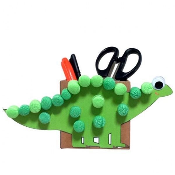 (만들기재료)아트콘 상자공룡 연필통 만들기 5개묶음 만들기재료 공룡만들기 방과후만들기 어린이집만들기 유치원만들기 만들기수업
