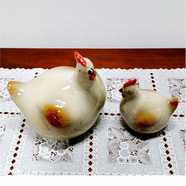 도자기모녀닭2p(1609) (7) 인테리어소품 장식품 앤틱 엔틱 벽걸이