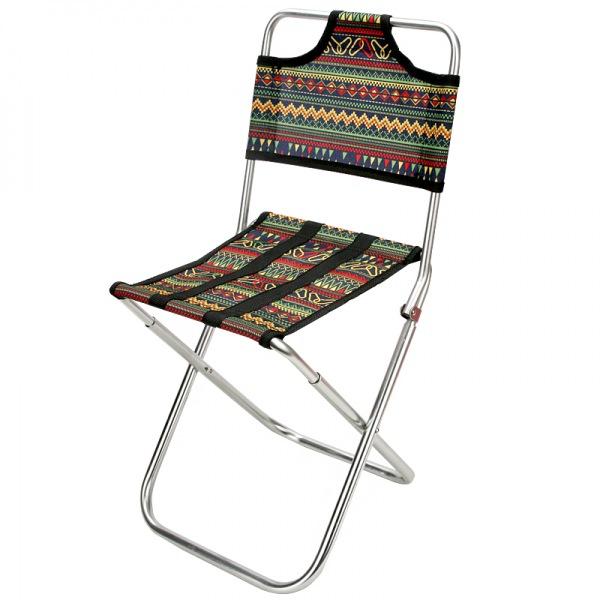 커스커즈 등산 폴딩 등받이 의자 - 패턴 등산 낚시 캠핑 간편 편리 접이식 알루미늄프레임
