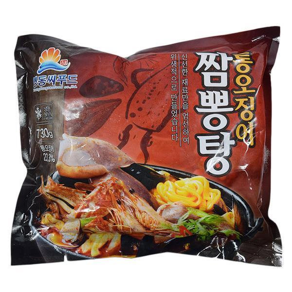 영동 통오징어 짬뽕탕 730g2개 탕 짬뽕탕 오징어짬뽕탕 냉동식품 간편식품