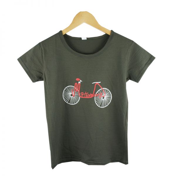 048 자전거 여성용 여름 반팔 티셔츠 라운드티셔츠