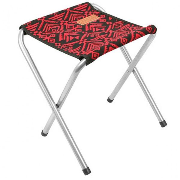BBQ 미니 폴딩스툴 네이티브블랙앤레드 접이식의자 폴딩의자 의자 간이의자 접이식간이의자