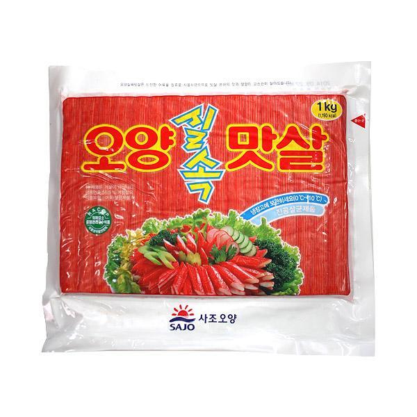 (냉장)오양실속맛살1kg 오양 실속맛살 맛살 김밥 식자재
