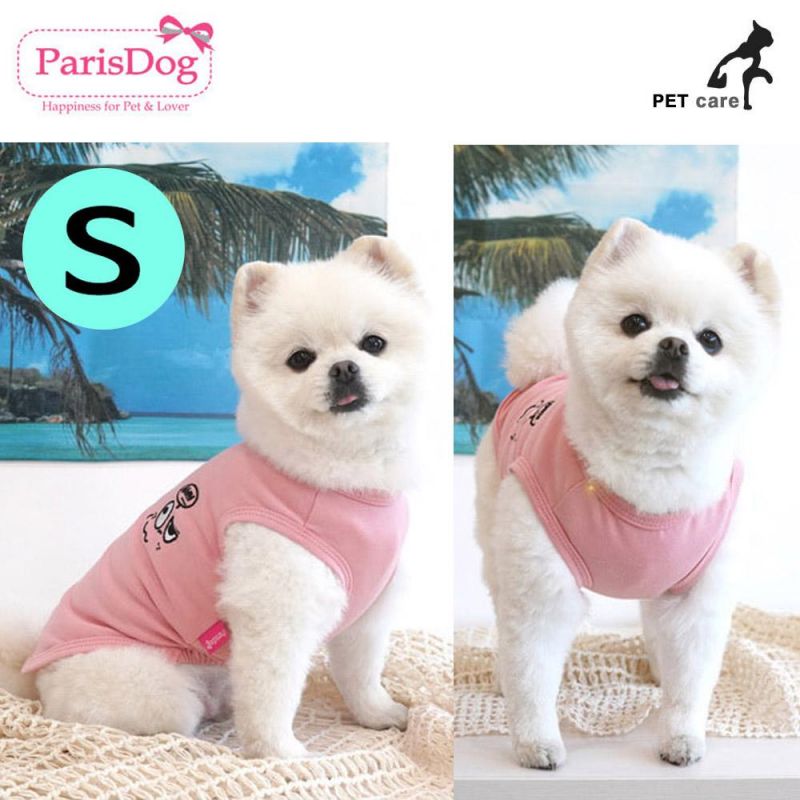 패리스독 이모션 티셔츠 (핑크) (S) 강아지 티셔츠 T셔츠 애견용품 애완용품