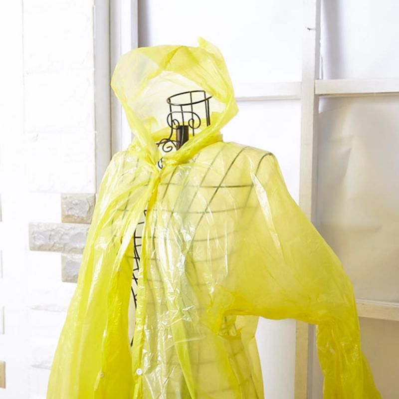 일회용 우의 옐로우 캠핑 낚시 우비옷 우비 비옷 우비옷 우의 우비 비옷 방수우의