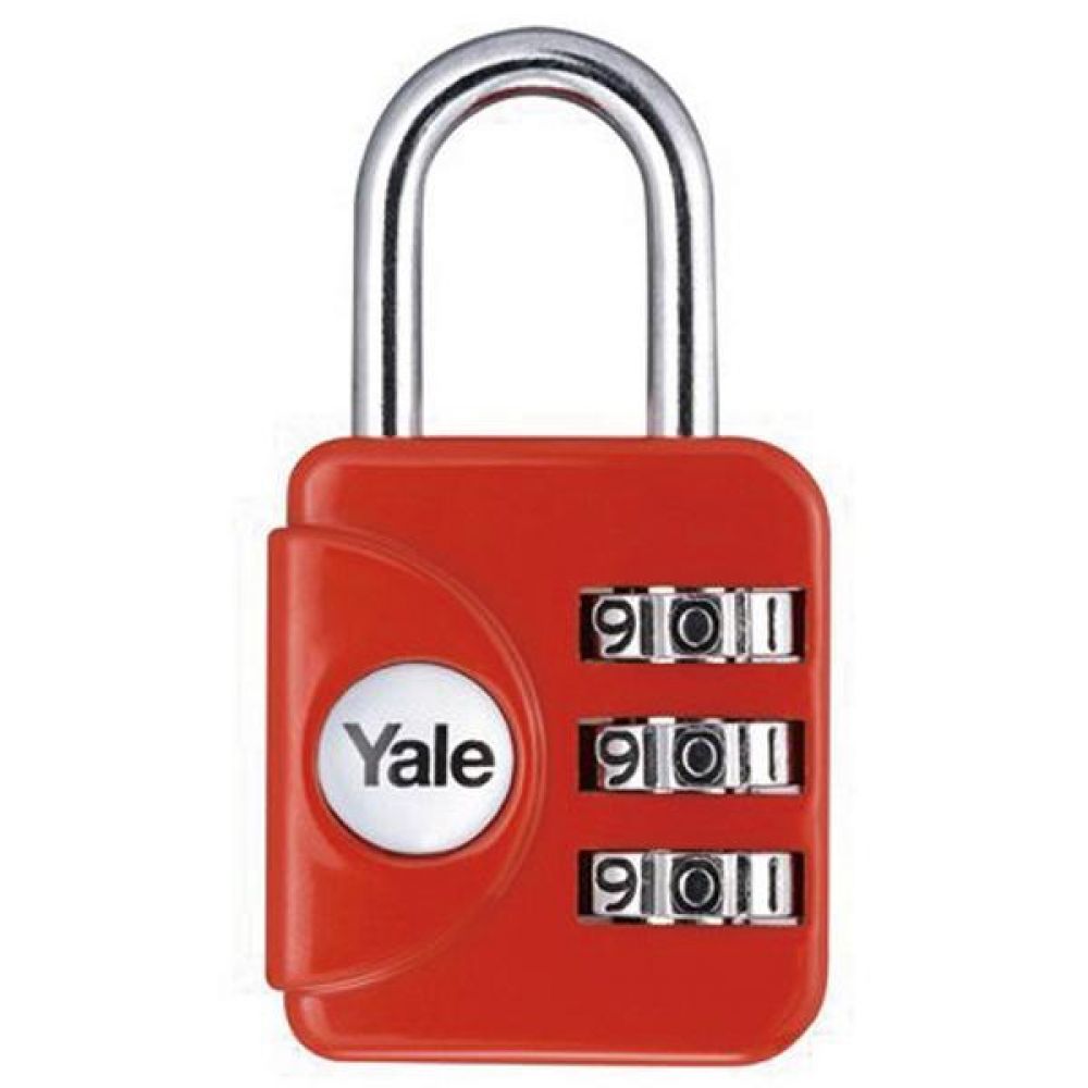 예일 멀티코드락 라운드 열쇠(빨간색) 사무용품 사무실 보관 사물함 자물쇠 라커룸 락커룸