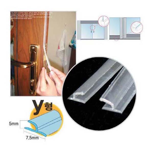 세모네모 투명 에어쿠션 테이프 Y형 LP 75 방풍방음 바람막이 문풍지 소음방지 안전용품 뽁뽁이 방풍용품