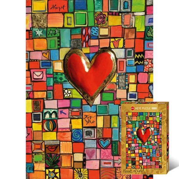 1000조각 직소퍼즐 - 황금의 심장 II (유액없음)(헤야) 직소퍼즐 퍼즐 퍼즐직소 일러스트퍼즐 취미퍼즐