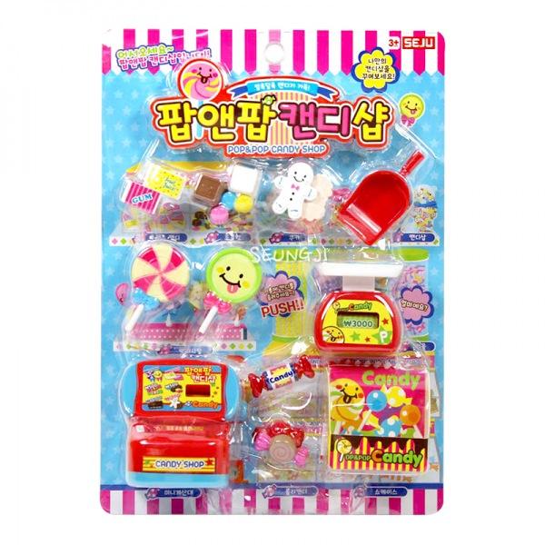 팝앤팝 캔디샵(랜덤) 캔디샵 쇼핑놀이 장사놀이 계산공부 어린이장난감