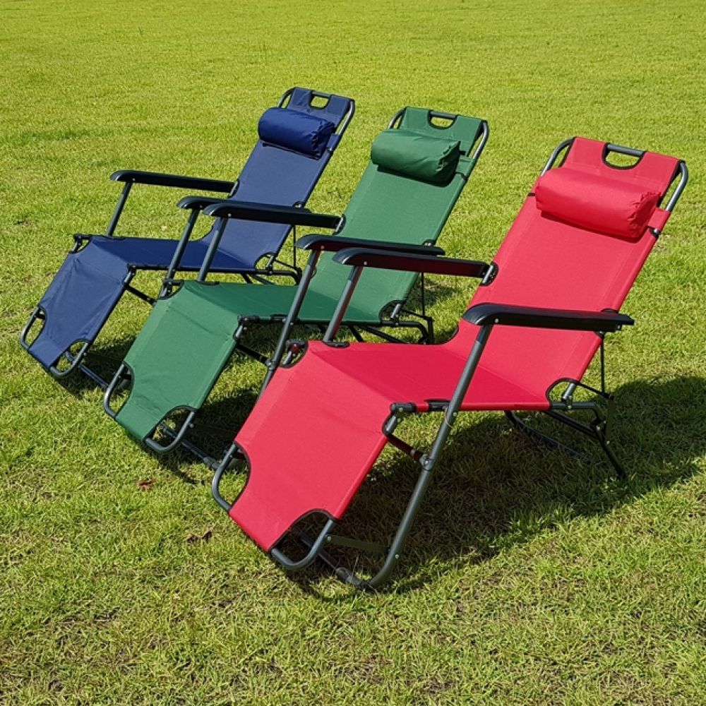 3단 침대 의자 간이 캠핑 휴식 릴렉스 접이식 침대의자 3단접이식 캠핑의자 낚시의자 휴식의자