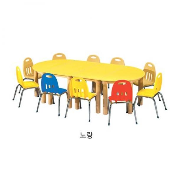 칼라노랑책상(의자별매) 초등학생책상 H146-5 유치원책상 칼라책상 유치원교구 어린이집교구