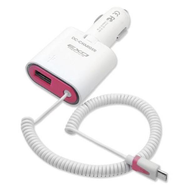 EXO 접이식 스마트폰충전기 핑크 충전기 차량용충전기 핸드폰충전기 USB충전기 자동차용품
