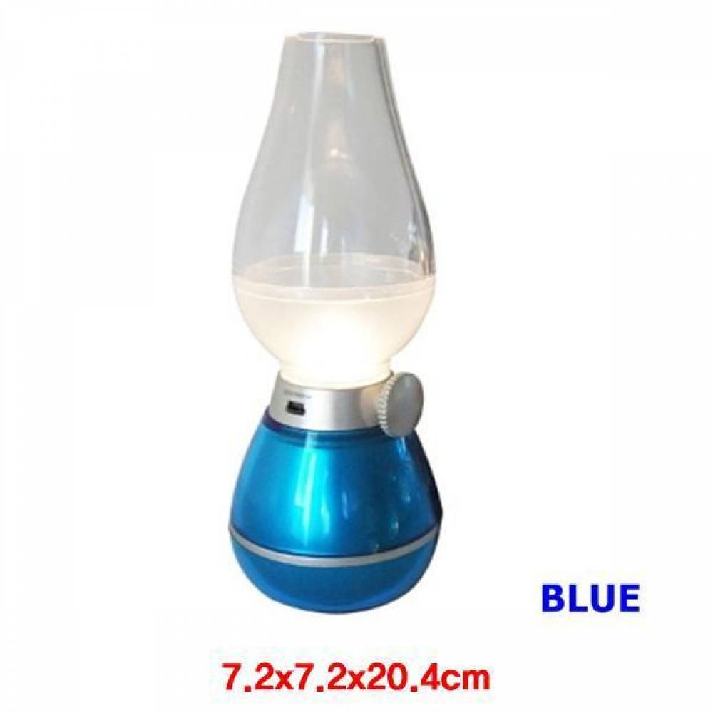 USB 입김센서감지 LED 호롱불 램프 블루 (CN3841) LED램프 램프 캠핑용램프 무선램프 호롱불램프 LED LED촛불 생활용품 LED호롱불 충전식램프