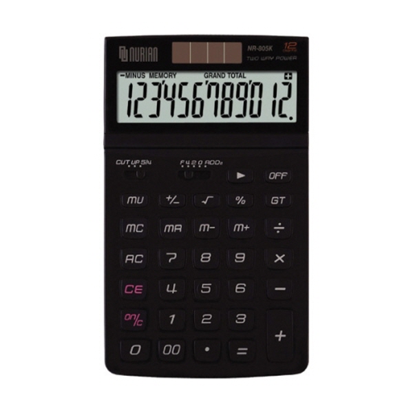 누리안 계산기 NR-805K 블랙 12자리 MO 계산기 카시오계산기 우드맨 우드맨계산기 공학용계산기 사무용계산기 가정용계산기 휴대용계산기 미니계산기