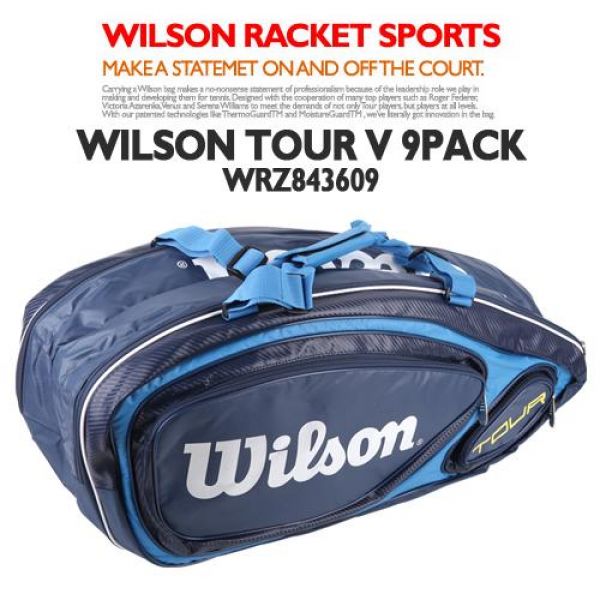 윌슨 WRZ843609 TOUR V 9PACK BL 테니스가방 테니스백 윌슨 윌슨테니스가방 테니스백 테니스가방 테니스백팩 테니스라켓가방 윌슨가방