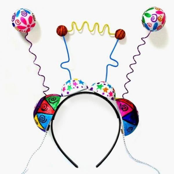 (만들기재료)텔레파시 머리띠 만들기 3개묶음 만들기재료 우주 머리띠만들기 어린이집만들기 유치원만들기 만들기수업