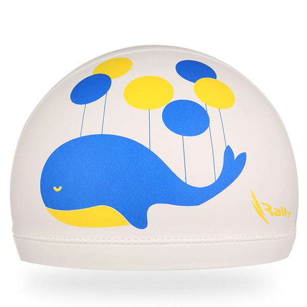 KRKC149-WHT랠리 아동용 코팅수모 수영모자 수영용품 수영모 수중운동용품 디자인수영모
