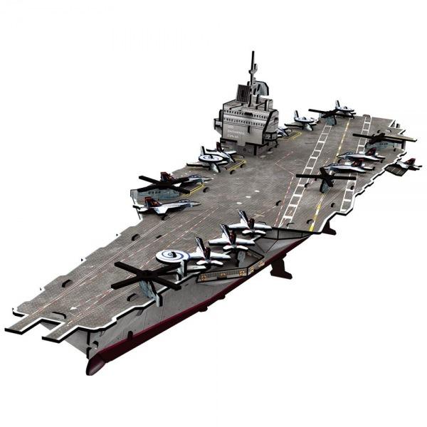 (3D입체퍼즐)(큐빅펀)(P677h) USS 엔터프라이즈호 미국 입체퍼즐 마스코트 3D퍼즐 뜯어만들기 조립퍼즐 우드락퍼즐 군사장비 구축함 북미
