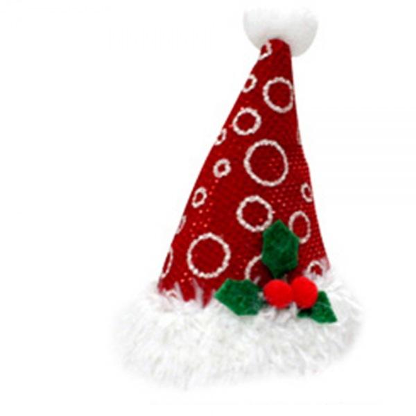 크리스마스 머리핀 산타모자도트레드 머리핀 머리삔 루돌프 산타 파티용품 생일파티