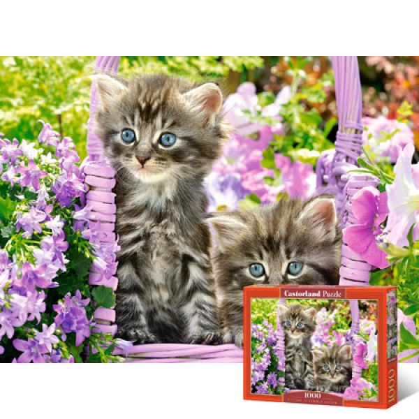 1000피스 직소퍼즐 - 정원의 고양이들 (LD104086) 직소퍼즐 퍼즐 퍼즐직소 일러스트퍼즐 취미퍼즐
