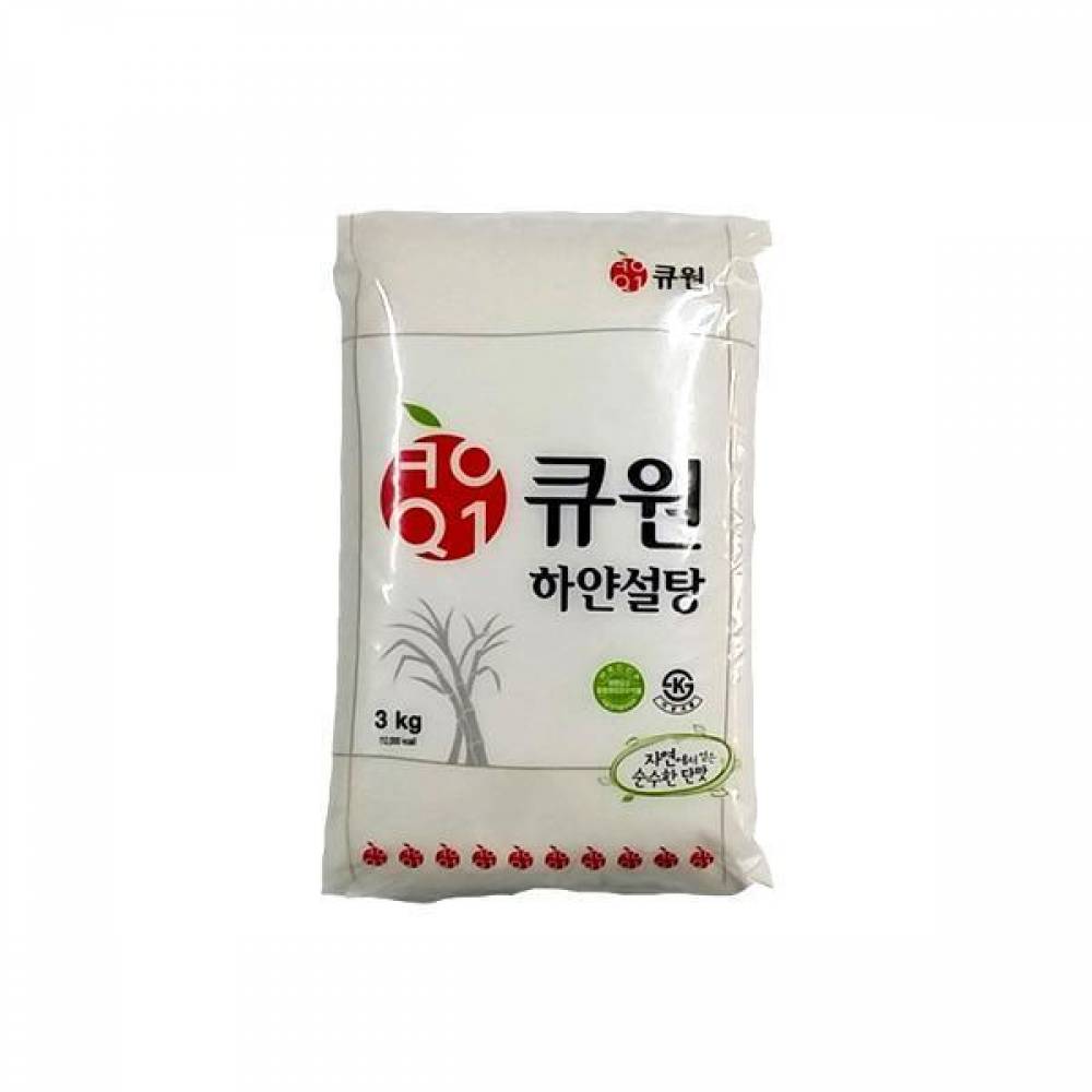 식자재 식당 양념 조미료 설탕 삼양 정백 3kg 1BOX 8EA