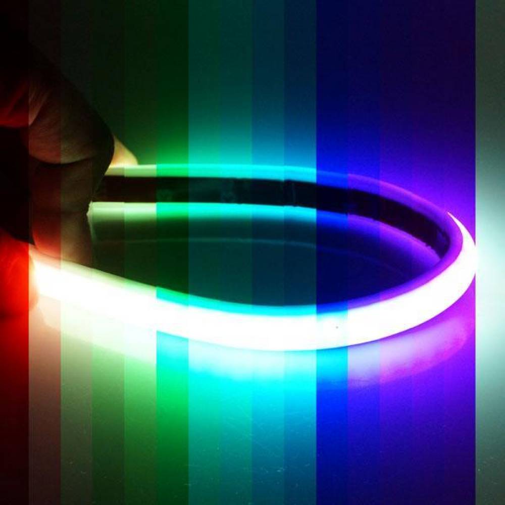 12V용 실리콘 면발광 RGB LED바 - 30cm(모듈미포함) LED바 아이라인 스마일등 RGBLED바 면발광LED바 실리콘LED바