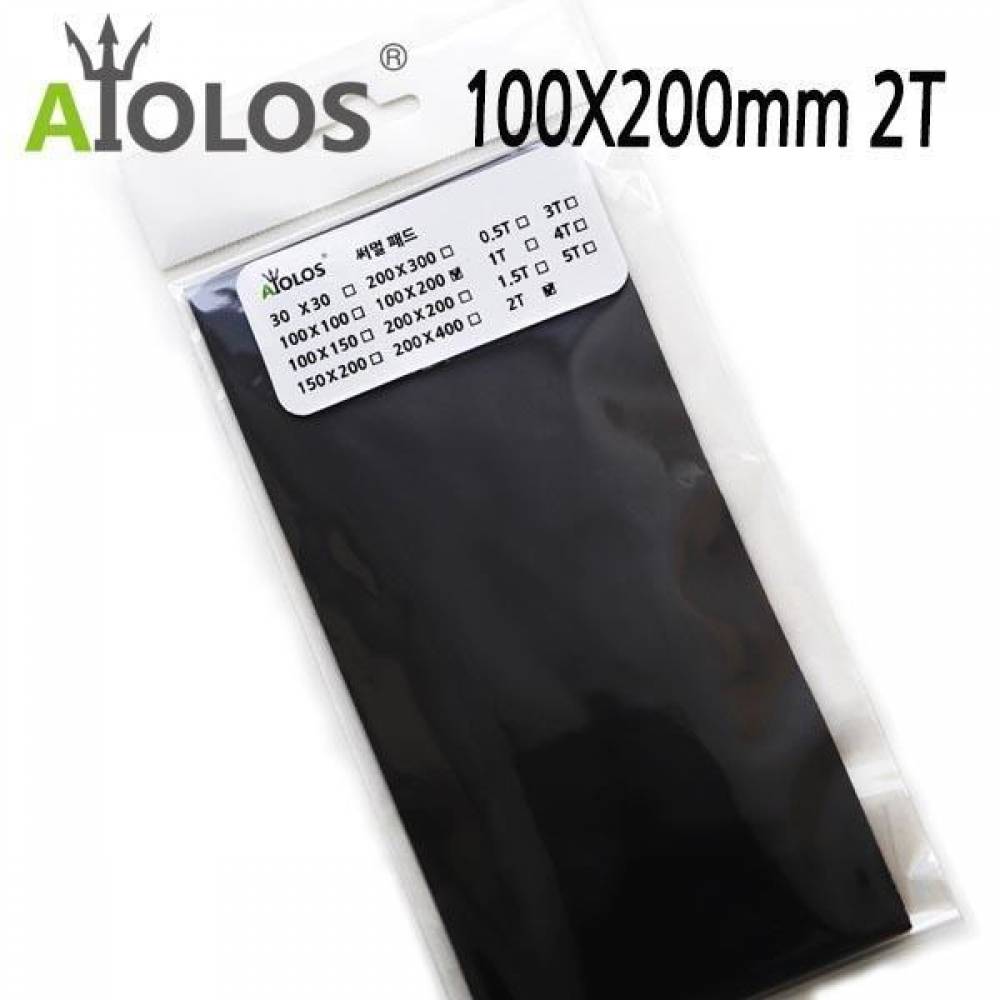 AiOLOS 써멀 패드 100x200 2T 써멀패드 열전도패드 냉각패드 방열패드 냉각써멀패드