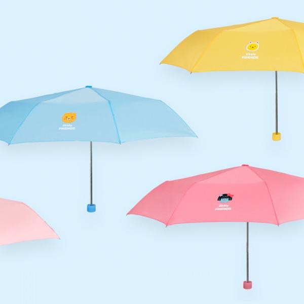 카카오 프렌즈 리틀 프렌즈 3단 우산 카카오우산 접이식우산 3단우산 캐릭터우산 우산