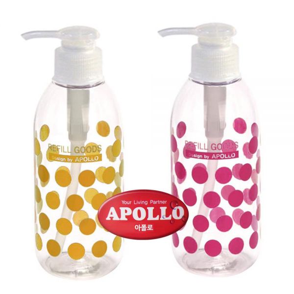 아폴로 땡땡이 리필용기 펌프 500nl 펌프 펌핑 화장품 화장품용기 리필용기