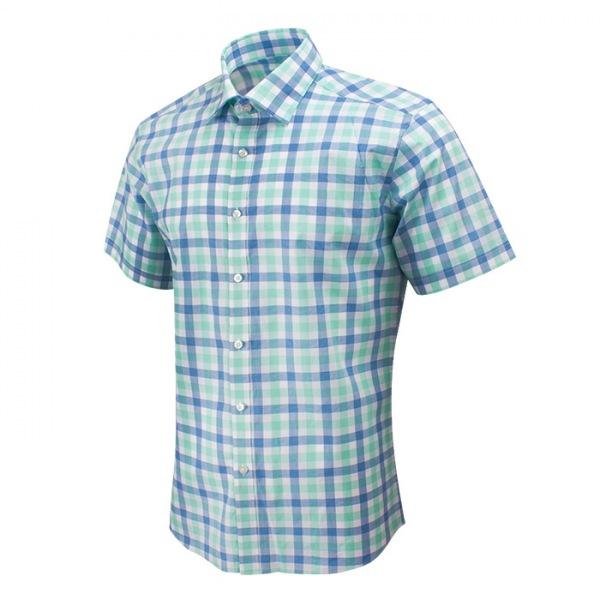 그린블루 블록체크 슬림 하프셔츠_DW28-2 긴팔와이셔츠 긴팔셔츠 드레스셔츠 와이셔츠 남자셔츠 체크패턴셔츠 정장셔츠 체크셔츠 출근룩 블루셔츠