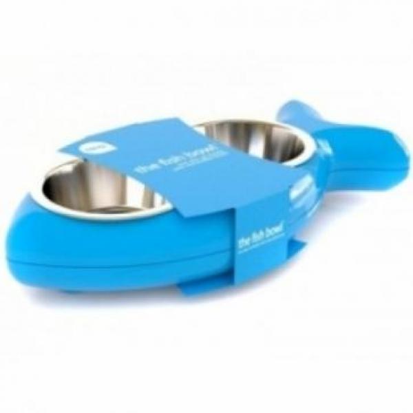 HING 패션식기 Fish Bowl (블루 S) 애완용품 애묘식기 애완식기 식기 사료
