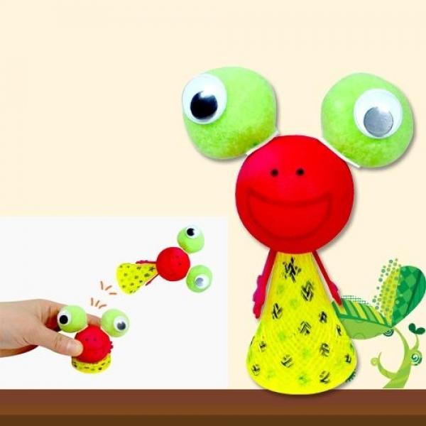 (만들기재료)점프 장난감 개구리 만들기 5개묶음 만들기재료 동식물 어린이집만들기 유치원만들기 만들기수업
