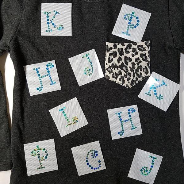 셀프 의류리폼 DIY 핫픽스 모티브 영어 알파벳 의류부자재 옷만들기 옷꾸미기 패션스티커 의류스티커