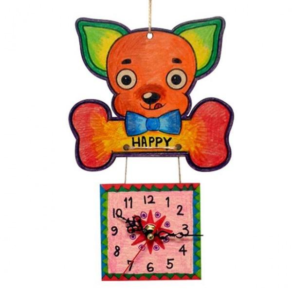 (만들기재료)강아지 벽걸이 시계만들기 3개묶음 만들기재료 시계만들기 개띠 새해 어린이집만들기 유치원만들기 만들기수업