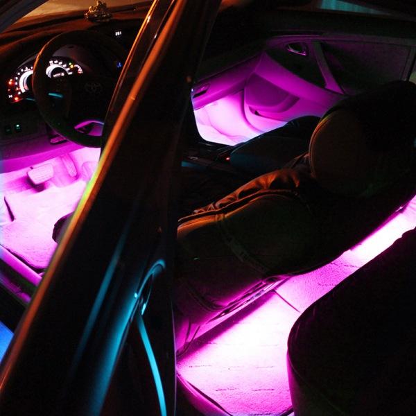 브릴리언트 라이팅 자동차무드등 풋등 LED 단색4바-핑크 자동차무드등 풋등 자동차LED 실내등 자동차튜닝용품 차량용무므등 차량풋등 자동차용품 인테리어용품