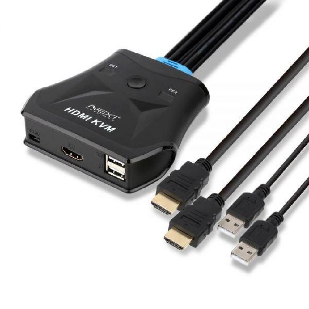 HDMI KVM스위칭허브 2포트 일체형 USB