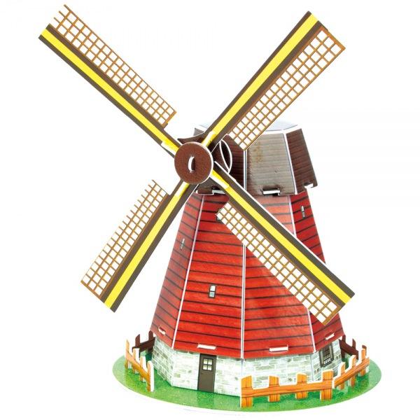 (3D입체퍼즐)(큐빅펀)(S3005h) 네덜란드 풍차 네덜란드 입체퍼즐 건축모형 마스코트 3D퍼즐 뜯어만들기 조립퍼즐 우드락퍼즐 세계유명건축물 유럽