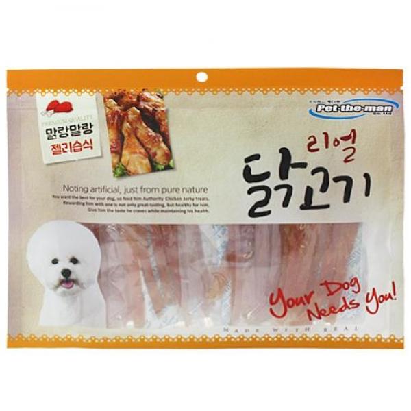 펫더맨 리얼 닭고기 젤리 습식 - 300g 애견용품 애완용품 스낵 사사미 져키 비스켓