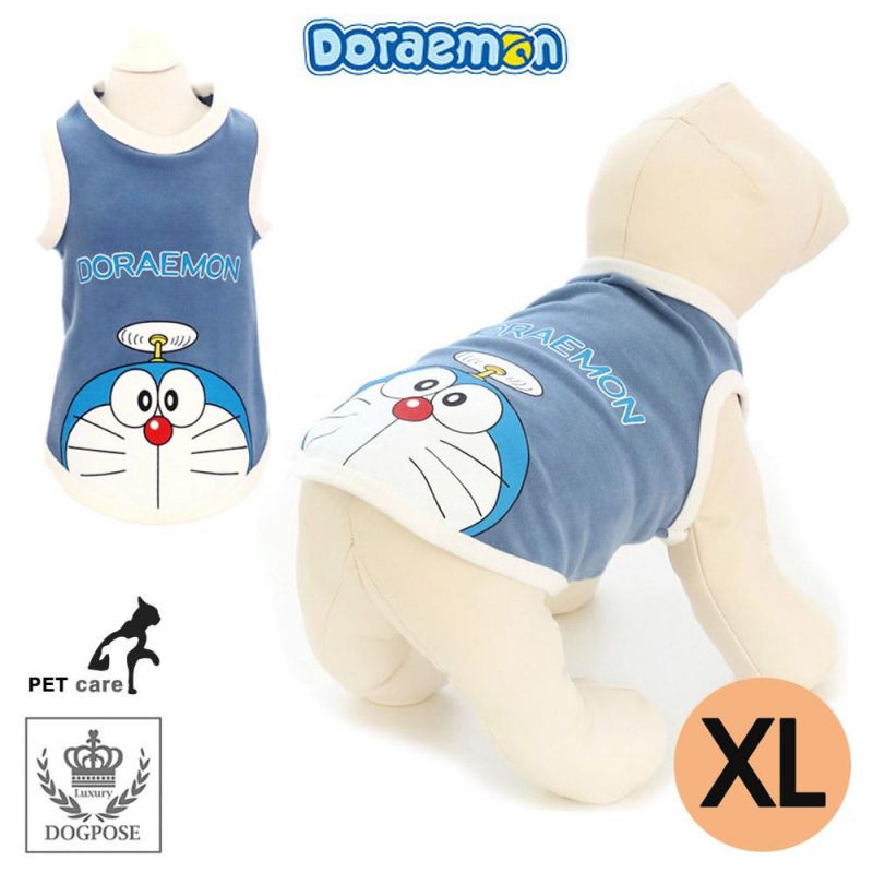 도그포즈 도라에몽 민소매 티셔츠 (오션블루) (XL) 강아지 티셔츠 T셔츠 애견용품 애완용품