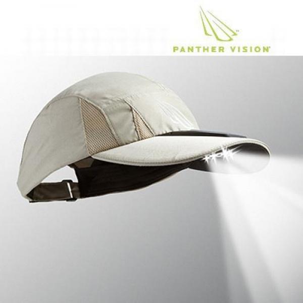 팬셜비젼(Panther Vision) 솔라파워캡 LED 4구캡(탄) 팬셜 팬셜비젼 등산 캠핑 야간 라이트 전등 산행 모자 낚시 등