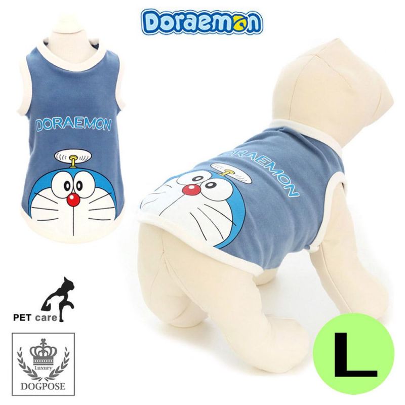 도그포즈 도라에몽 민소매 티셔츠 (오션블루) (L) 강아지 티셔츠 T셔츠 애견용품 애완용품